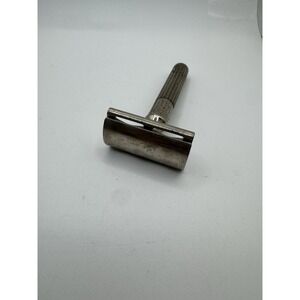 Vintage Gillette Fat Handle Tech Safety Razor‎ Made in USA Double Edge DE Razor